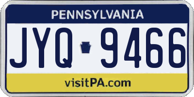PA license plate JYQ9466
