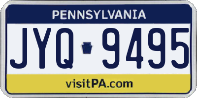 PA license plate JYQ9495