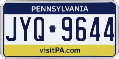 PA license plate JYQ9644