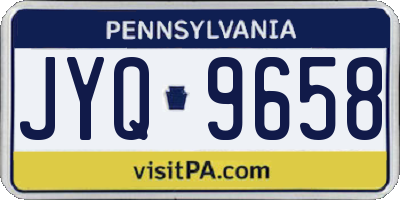 PA license plate JYQ9658