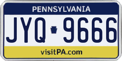 PA license plate JYQ9666