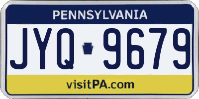 PA license plate JYQ9679