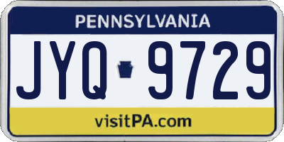 PA license plate JYQ9729