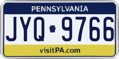 PA license plate JYQ9766