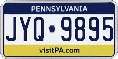PA license plate JYQ9895