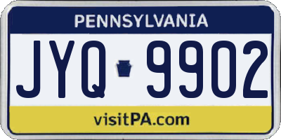 PA license plate JYQ9902