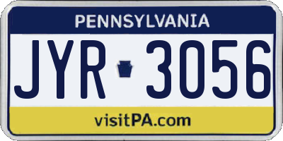 PA license plate JYR3056
