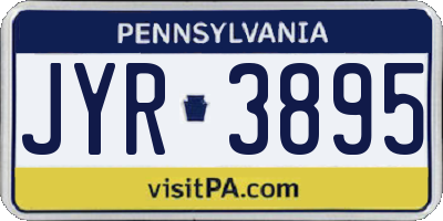 PA license plate JYR3895