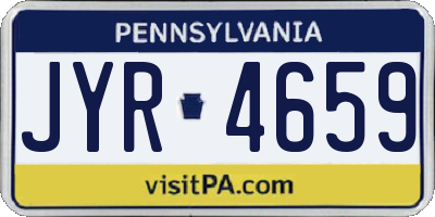 PA license plate JYR4659