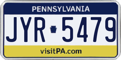 PA license plate JYR5479