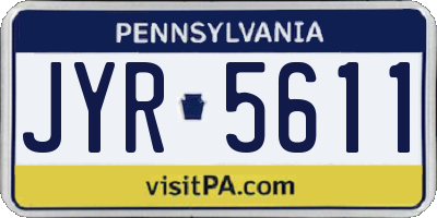 PA license plate JYR5611