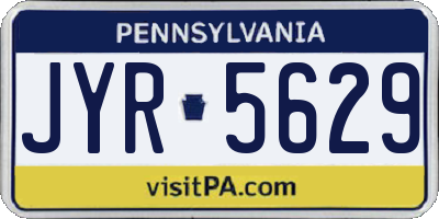 PA license plate JYR5629