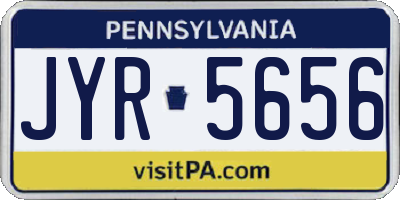 PA license plate JYR5656