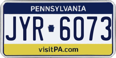 PA license plate JYR6073