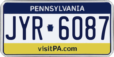 PA license plate JYR6087