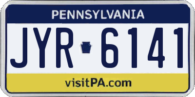 PA license plate JYR6141
