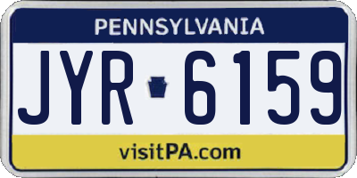 PA license plate JYR6159