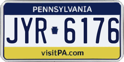 PA license plate JYR6176