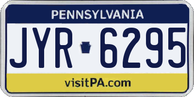 PA license plate JYR6295