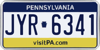 PA license plate JYR6341