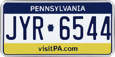 PA license plate JYR6544