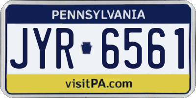 PA license plate JYR6561