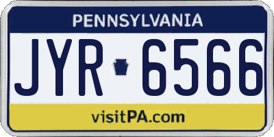 PA license plate JYR6566
