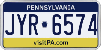 PA license plate JYR6574