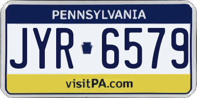 PA license plate JYR6579