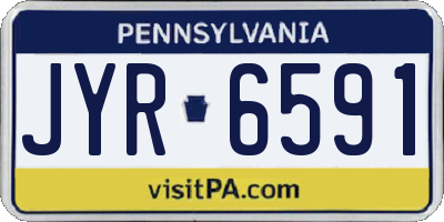 PA license plate JYR6591