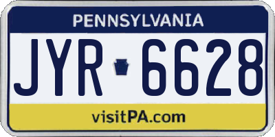 PA license plate JYR6628