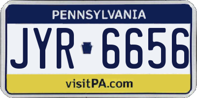 PA license plate JYR6656