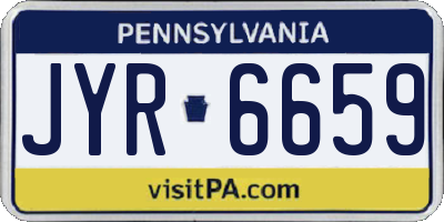 PA license plate JYR6659