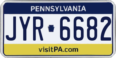 PA license plate JYR6682