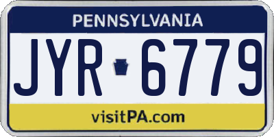 PA license plate JYR6779