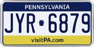 PA license plate JYR6879