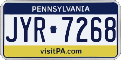 PA license plate JYR7268