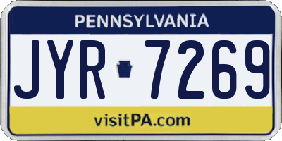 PA license plate JYR7269
