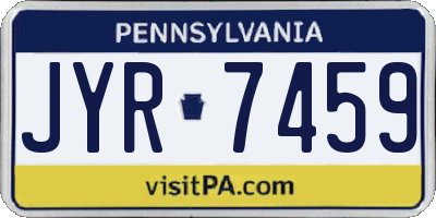PA license plate JYR7459