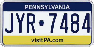 PA license plate JYR7484