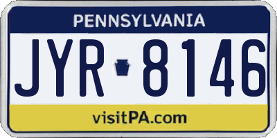 PA license plate JYR8146