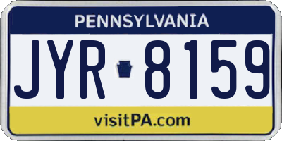 PA license plate JYR8159