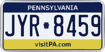 PA license plate JYR8459