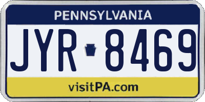 PA license plate JYR8469