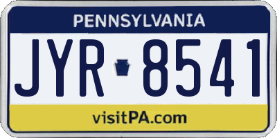 PA license plate JYR8541
