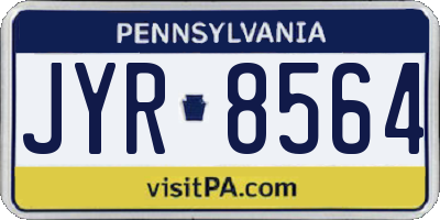 PA license plate JYR8564