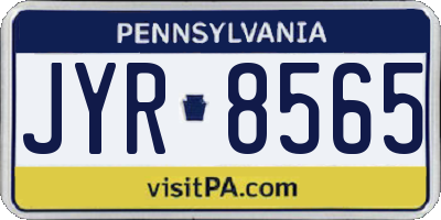 PA license plate JYR8565