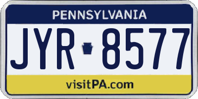 PA license plate JYR8577