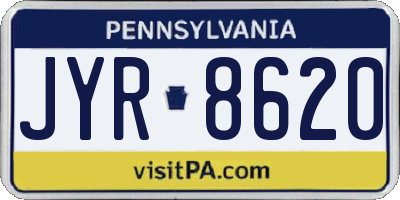 PA license plate JYR8620