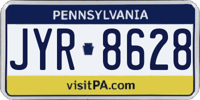 PA license plate JYR8628
